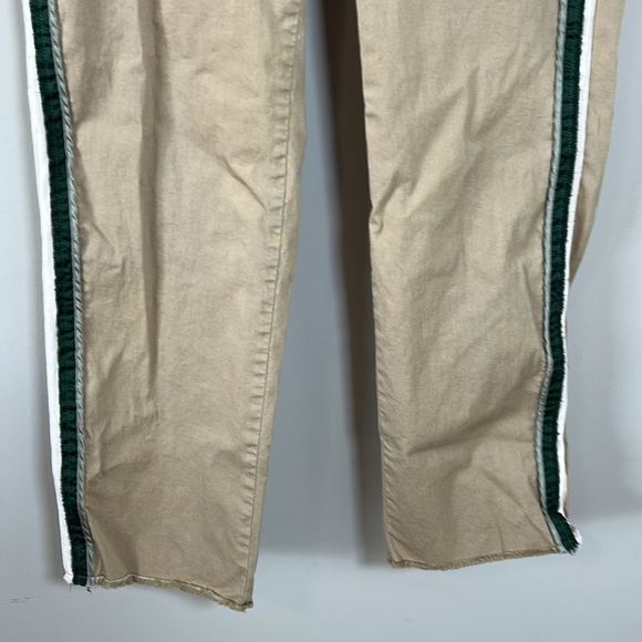 Anthropologie Pilcro The Easton Chino Pant Khaki Green Stripe Pockets Sz 29 - Picture 6 of 16